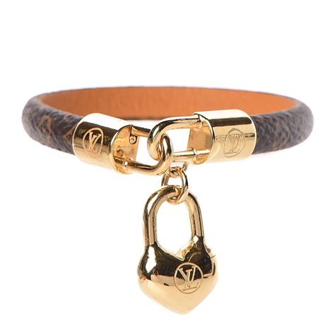 monogram lock bracelet.